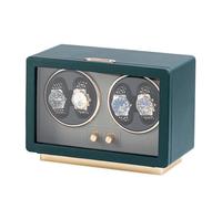 Lian 4 custodie per orologi automatici, per uomini e donne, con motore silenzioso giapponese, luce a LED, regolabile, idea regalo di compleanno e display, Verde, Etichettalia unica