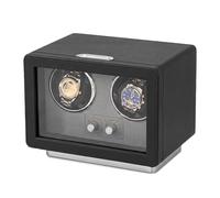 Lian Doppio avvolgitore automatico per orologi con luce a LED, silenzioso, con motore giapponese Mabuchi, 4 modalità di rotazione per Rolex, regalo di compleanno, anniversario, San Valentino, Nero