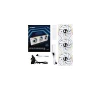 Lian Li UNI FAN TL Wireless LCD PC Ventola 120 mm RGB - Confezione da 3 ventole da gaming PC Bianco | Ventola PWM - 26 LED ARGB - fino a 1.900 giri/min - Sistema ad innesto - Alto flusso d'aria -