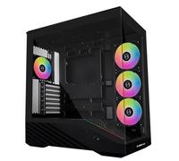 Lian Li Case per PC Mid-Tower V100 ATX, 4 ventole ARGB PWM da 120 mm preinstallate, striscia LED RGB, piattaforma display con vetro temperato, supporto GPU da 420 mm, radiatore da 360 mm, flusso