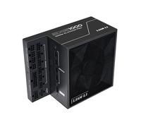 Lian Li Edge Series-Alimentatore modulare completo da 1000 W, 80 PLUS Platinum-ATX 3.0, 3.1-PCIE 5.1-Design a forma di L per alloggiamento a doppia camera, ventola FDB da 120 mm, supporta fino a