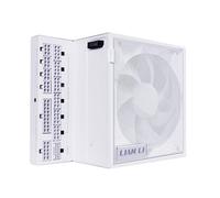 Lian Li EDGE850W Alimentatore ATX completamente modulare a basso rumore - Conforme ATX 3.1 e PCIE 5.1 - Cybenetics Gold Efficiency - Cavo 12V-2x6 - Design a L - Senza USB/Hub ventola - Bianco