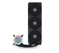 LIANLI Galahad II LITE 360 Performance - Ventola di raffreddamento CPU con ventola PBT, compatibile con radiatore LGA1700, LGA1851, AM4, AM5, 14,2" (360 mm), spessore 27 mm, LL-GA2L-360P-BK giapponese