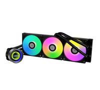 Lian Li GA2T36B Galahad II Trinity 360 AIO CPU Liquid Cooler 360 mm - Ventole radiatore concatenabili ARGB - Intel® LGA 1700, 1200, 115X, prese AMD® AM5/AM4 - Nero