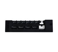 Lian Li Hub ventola universale USB e PWM, controller ventola con 4 connettori USB, 6 porte ventola, montaggio magnetico, 5 V/4 pin, compatibilità universale con custodia PSU/scheda madre, bianco