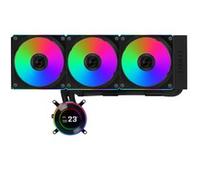 LIANLI Kit di raffreddamento ad acqua semplice, HydroShift II, LCD-C, 360CL, nero, display LCD IPS rotondo da 2,1", utilizza UNIFAN CL120 Wireless, Rivenditore autorizzato giapponese