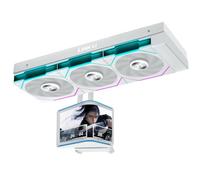 Lian Li HydroShift II OLED Curved 360TL All In One CPU Cooler 360mm - White | Display OLED curvo 6,67 pollici 2K, ventole UNI FAN TL Flex incluse, radiatore 360 mm bianco