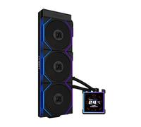 Lian Li Hydroshift II-S LCD 360TL ARGB Raffreddatore per CPU liquida, AIO 360 mm, schermo quadrato IPS LCD da 3,4", catena a ghirlande a basso rumore, ventola Intel LGA 1851/1700, AMD AM5/AM4