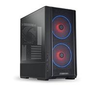 Lian Li Lancool 216RC-X - Custodia per computer ATX Mid Tower, in acciaio nero (con controller ventola)/vetro temperato, 2 ventole ARGB da 160 mm incluse, LANCOOL 216RC-X