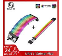LIAN LI Strimer Plus RGB PSU Cavo di prolunga 24Pin ATX Arcobaleno Noen Linea di alimentazione + Triple 8Pin + GPU Doppio cavo 8Pin 5V ARGB Custodia fai da te