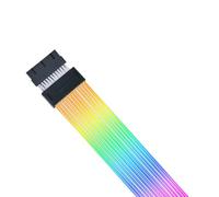 Lian Li Strimer Wireless 24 Pin with Controller (PW24-1W-T) - Addressable RGB Power Extension Cable - 2.4 GHz Wireless Control with 315mm; 12.4 Inch Length - Wireless Controller Included & Required