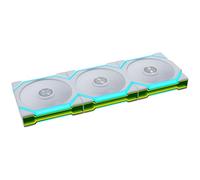 Lian Li UNI FAN SL FLEX Wireless Reverse Blade - Ventola PWM da 120 mm | Bianco, confezione da 3, Reverse Blade, controller, ricevitore FLEX, ARGB, specchio infinito, flusso d'aria fino a 110,5 m³/h