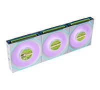 Lian Li UNI FAN SL-INF LCD FLEX Wireless L?fter, ARGB und LCD - 120mm, wei?, 3er-Pack mit Controller (G9F.12SLIND1F3W.00)