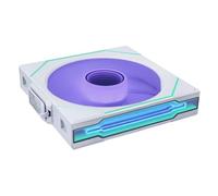 Lian Li Uni Fan SL-Infinity Wireless 140-Confezione singola (Reverse Blade)-2.4 GHz Wireless Signal Control-ARGB Fan- Infinity Mirror -Daisy-Chain Design- Senza controller - Bianco (14RSLIN1W1W)
