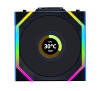 Lian Li UNI FAN SL Ventilatore PC LCD Wireless 120mm RGB - Ventilatore PWM - 40 LED ARGB - fino a 1900 rpm - Sistema a slot - Flusso d'aria alto - Bassa vibrazione - Silenziatore