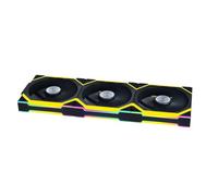 Lian Li UNI Fan SL - Wireless 120 - Confezione tripla - Ventola ARGB PC Case - Segnale wireless 2,4 GHz per controllo RGB e ventole - Effetti di illuminazione personalizzabili - Controller incluso e