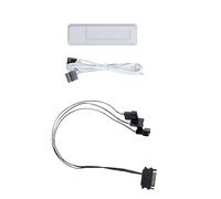 Lian Li UNI Fan SL Wireless & Strimer Wireless Controller con cavo PWM SATA - Bianco (RF-T-W)