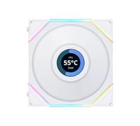 Lian Li UNI FAN TL120 LCD Reverse, RGB PWM FAN, 3 pcs, controller incluso, Bianco - 120 mm 12RTLLCD3W