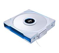 Lian Li UNI FAN TL LCD Wireless Lüfter, ARGB, PWM - Reverse Blade, 140mm, weiß