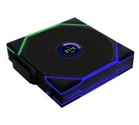 LIANLI 140 mm ARGB Ventola UNI Ventola TL LCD Wireless 140 BK Confezione singola 2,4 GHz Wireless 1,6 pollici LCD FDB LCP Ventola UF-TL140-LCD-WLS-1B