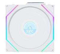 Lian Li UNI FAN TL LCD Wireless Lüfter, ARGB, PWM - Reverse Blade, 140mm, weiß