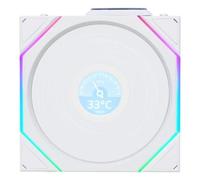 Lian Li Uni Fan TL120 LCD Reverse Blade Wireless White | Ventilatore Involucro