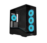 Lian Li VECTOR V100 MINI Custodia compatta per PC Micro Form Factor, pre-installazione 4 x ventole ARGB PWM da 120 mm, vetro temperato panoramico, supporto backet-connect micro-ATX, GPU 415 mm, 360 mm