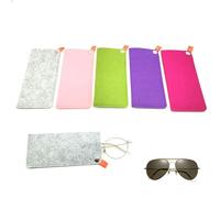 LIANCHEN 5pcs Custodia Custodia per Occhiali in feltro portatile morbida per occhiali da tasca Borsa per Occhiali in Feltro Multicolore e morbida Adatto per riporre occhiali da sole presbiti