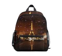 LIANCHENYI Romantico Parigi Torre Eiffel Paesaggio Notturno Unisex Outdoor Zaini Borse 2 ° 3 ° 4 ° Grado Zaino Scuola
