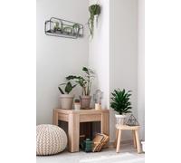 LIANDRA MENSOLA APPENDI ABITI CON RIPIANO IN METALLO NERO 50X18CM