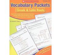 Liane Onish Vocabulary Packets: Greek & Latin Roots (Tascabile)