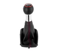 LIANGBAOS Pomello Cambiamento Per A3 S3 2001-2003 Pomello Del Cambio Manuale A 5/6 Velocità Cuffia Leva Cambio Copri Cuffia(Red 5speed)