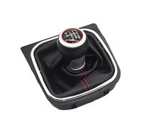 LIANGBAOS Pomello Cambiamento Per Golf 5 6 MK5 6 Per Scirocco Per Octavia 5 6 Pomello Del Cambio A Leva Con Penna A Sfera(Red stitch 6)