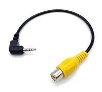 LIANGBAOS Retrocamera Auto 1/2PCS RCA A 2.5mm Cavo Convertitore AV Auto Vista Posteriore Retromarcia Parcheggio Telecamera Navigazione Video Conversione GPS(2PCS)