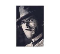 LIANGFANG Clint Eastwood - Poster fotografico con 10 opere d'arte, stampa artistica da parete, su tela, regalo, decorazione per la casa, 60 x 90 cm