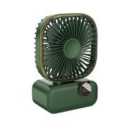 LIANGGM Piccolo Ventilatore, Ventilatore Personale Ventola Di Raffreddamento Portatile 3 Velocità Del Vento USB Ricaricabile Per Viaggi All'aperto Compatto,Viaggi(Grün)