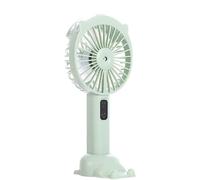 LIANGGM Piccolo Ventilatore, Ventilatore Portatile Personale Con Ventola Di Raffreddamento Da Tavolo A Ricarica USB Regolabile A 3 Velocità A Basso Rumore Compatto,Viaggi(Grün)