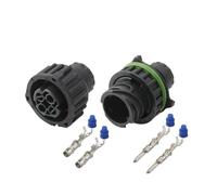 LIANGMEI 1-20 Set 2 Pin Way AMP Automotive Femmina Maschio Impermeabile Connettore Filo Elettrico Spina Rotonda 1-967325-3(Male female set,1Set)