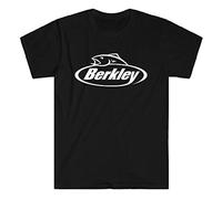liangshan Men's Berkley Fishing Fish Logo Men's Black T-Shirt T-Shirt Size S to 3XL T-Shirt Balck L