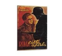 LIANGSHUANG Poster su tela, motivo: Campagna Italiana della Seconda Guerra Mondiale, Roma, Città Aperta, Stampa artistica da parete, decorazione per la casa, 30 x 45 cm
