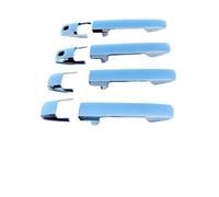 LIANGYIMEI ABS Cromato In Fibra Di Carbonio Copertura Maniglia Porta Con Smart Foro Chiave Tappo Trim Stampaggio Per Suzuki Per Hustler MR52S MR92S 2020 2021(ABS Chrome)