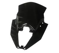 LIANGYIMEI Parabrezza per Moto per Kawasaki per Ninja 650 EX650 ER-6F ER6F 2020 2021 2022 2023 Deflettore per Parabrezza A Doppia Bolla(Black)