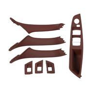 LIANGYIMEI Per F10 F11 F18 520 523 525 RHD Destra Car Interior Porta Finestra Interruttore Copertura Originale Maniglia Interna Della Porta Pannello (RHD RedBrown 7pcs)