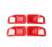 LIANGYIMEI Per Jeep Per Wrangler JK 2011-2017 4 Porte Car Interior Door Handle Bowl Decorazione Cover Trim Adesivi (Red)