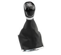 LIANGYIMEI Pomello Leva Cambio Small Frame Pomello Del Cambio A 5/6 Marce Con Cuffia E Rivestimento In Pelle Per Ford Per Focus 2 MK2 2004-2008 (Black 6 Speed)