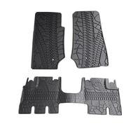 LIANGYIMEI Tappeti Auto per Jeep per Wrangler JK 2007-2017 2 Porte 4 Porte Tappetino Auto in Gomma Impermeabile Tappetino Antiscivolo Accessori Interni Tappetini(4Door 07-13)