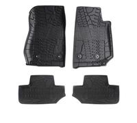 LIANGYIMEI Tappeti Auto per Jeep per Wrangler JK 2007-2017 2 Porte 4 Porte Tappetino Auto in Gomma Impermeabile Tappetino Antiscivolo Accessori Interni Tappetini(2Door 14-17)