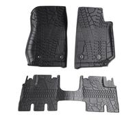 LIANGYIMEI Tappeti Auto per Jeep per Wrangler JK 2007-2017 2 Porte 4 Porte Tappetino Auto in Gomma Impermeabile Tappetino Antiscivolo Accessori Interni Tappetini(4Door 14-17)
