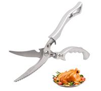 LiangYuanZen LiangYuanZen, coltello da macello professionale per pollame in acciaio inox, 25,56 cm, ZXF-Jigujian-Lvbing, ideale per pollame, carne e ossa, forbici affilate per carne e pollo