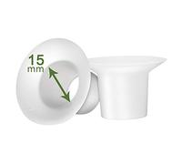 Liangzhi - Inserti flangiati da 15 mm per Medela e Spectra 24 mm per scudi seno Medela Freestyle, Harmony e Sonata per ridurre il tunnel del capezzolo da 24 mm fino a 15 mm; adatto anche a tazze Freemie da 25 mm; 2 pezzi